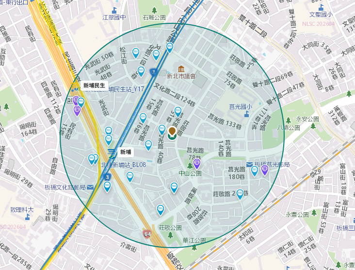 商用選址真實店面物件地圖